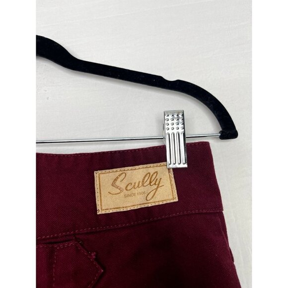Scully Rangewear Canvas Pant Red Burgundy Women Size 33 Style# RW040 - Picture 6 of 10